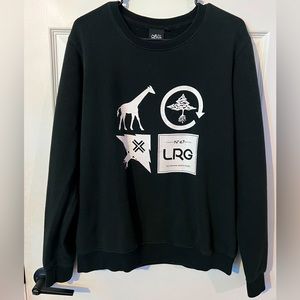 LRG Men's Logo Cluster Crew Sweatshirt, Medium